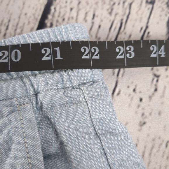 J. Crew drawstring elastic zipper casual pants with pockets light blue XL - Picture 9 of 12